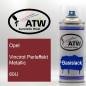 Preview: Opel, Vincirot Perleffekt Metallic, 60U: 400ml Sprühdose, von ATW Autoteile West.